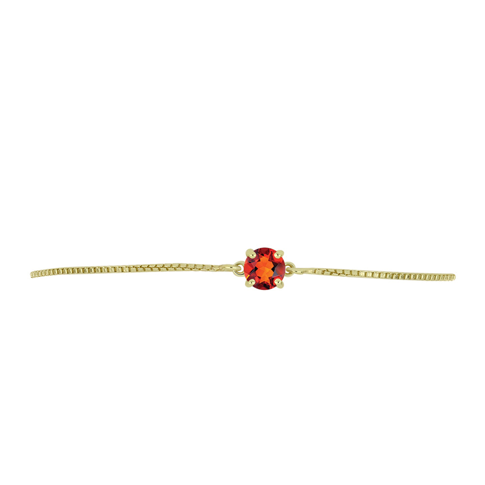 Pulsera de Plata Bañada en Oro con Citrino de Madeira 2 