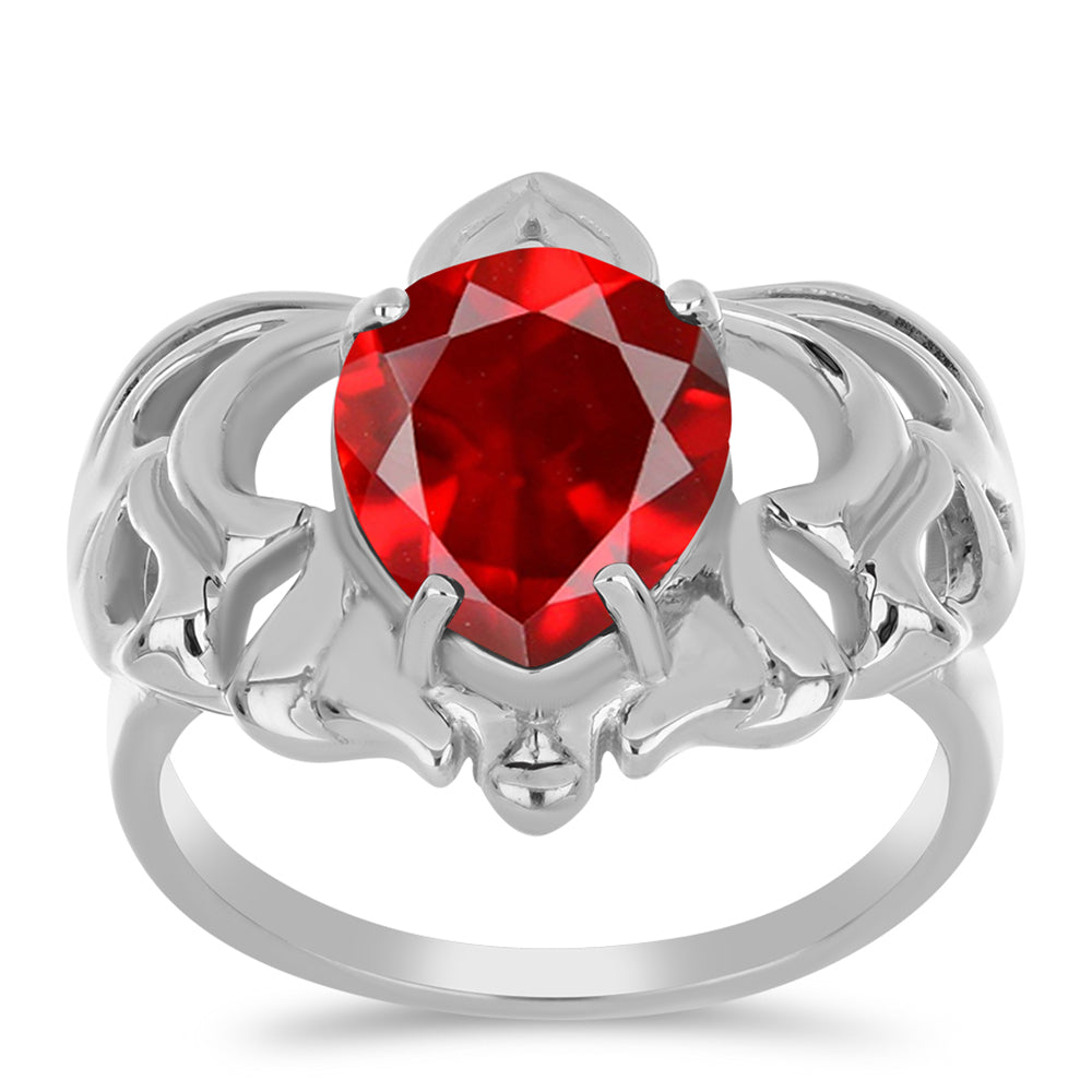 Anillo de Plata con Ágata Roja 3 