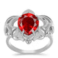 Anillo de Plata con Ágata Roja