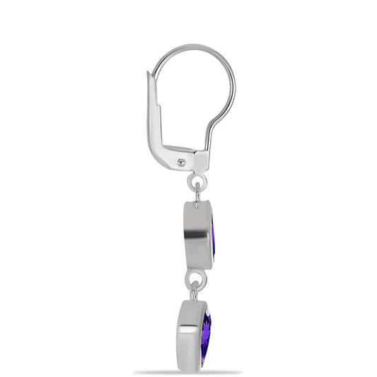 Pendientes de Plata con Amatista de Marruecos