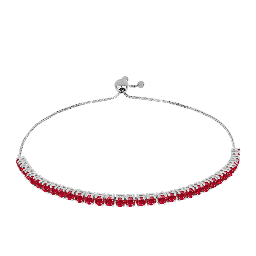 Pulsera de Plata con Ágata Roja 1 