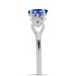 Anillo de Plata con Zafiro Azul Australiano