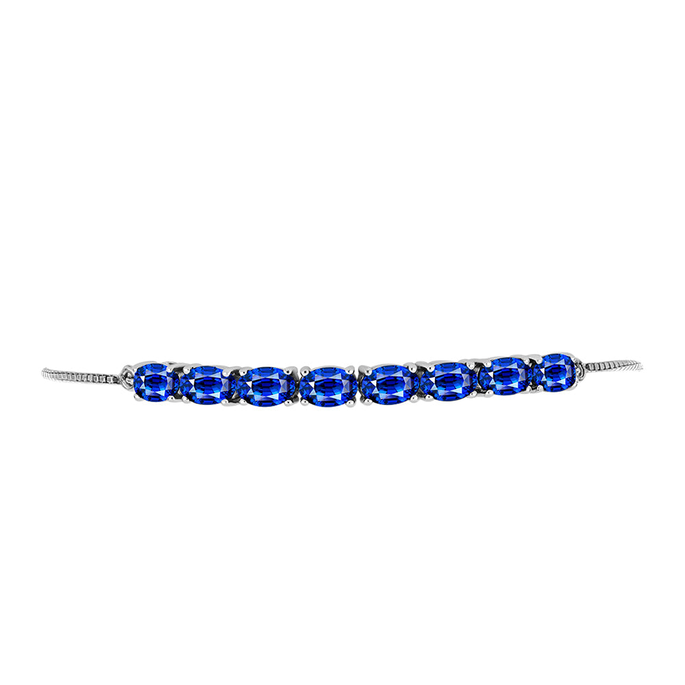 Pulsera de Plata con Zafiro Azul Australiano