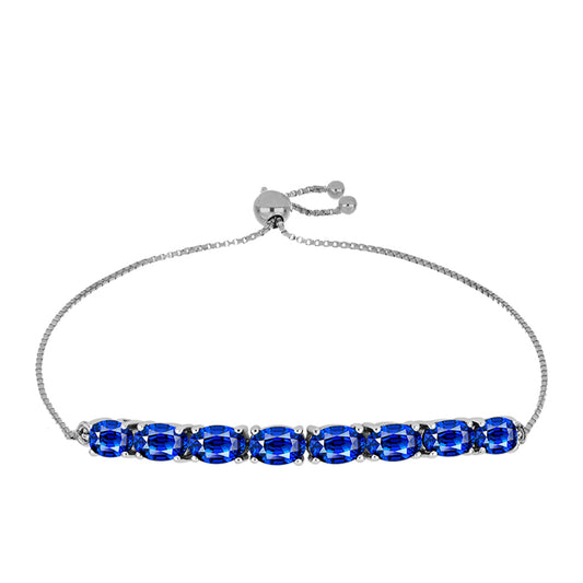 Pulsera de Plata con Zafiro Azul Australiano