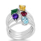 Conjunto de Plata con Amatista de Marruecos y Ágata Verde ( Anillo )