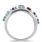 Anillo de Plata con Amatista de Marruecos y Ágata Verde
