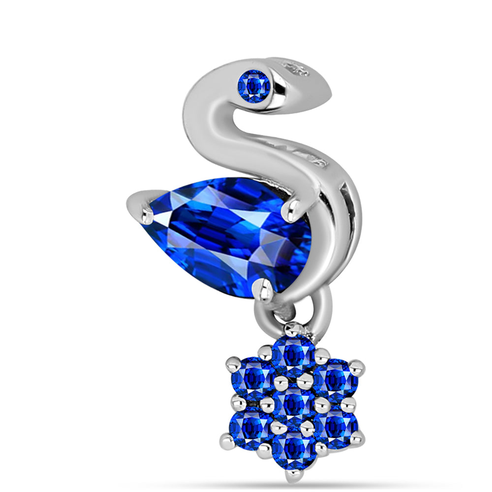 Colgante de Plata con Zafiro Azul Australiano