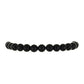 Pulsera de Plata Bañada en Oro con Espinela Negra