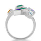 Anillo de Plata con Amatista de Marruecos y Ágata Verde