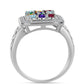 Anillo de Plata con Amatista de Marruecos y Ágata Verde