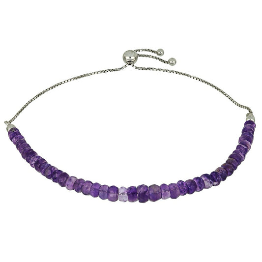 Pulsera de Plata con Amatista de Marruecos