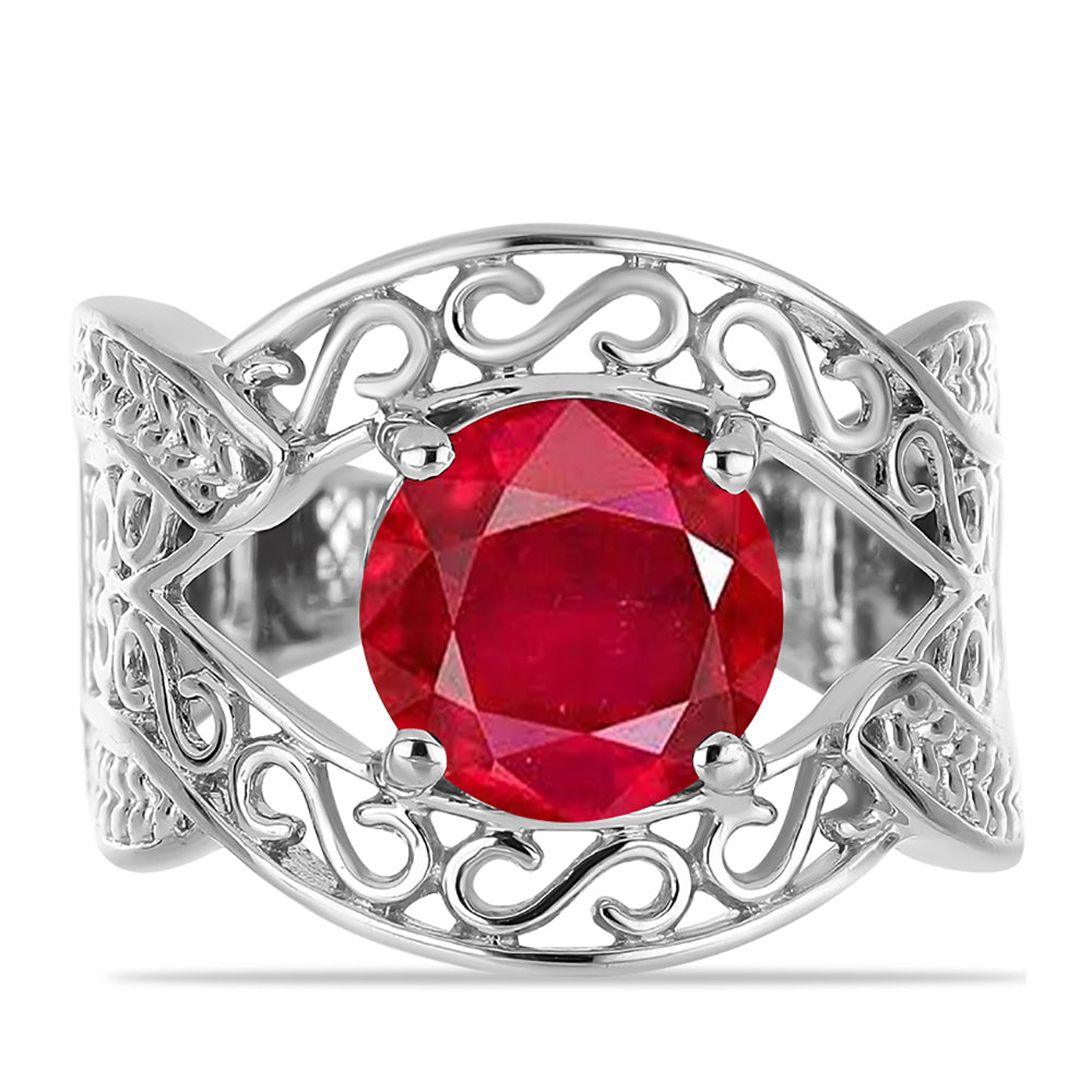 Anillo de Plata con Ágata Roja 1 