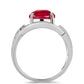 Anillo de Plata con Ágata Roja