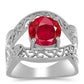 Anillo de Plata con Ágata Roja