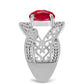 Anillo de Plata con Ágata Roja