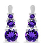 Pendientes de Plata con Amatista de Marruecos