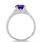 Anillo de Plata con Amatista de Marruecos