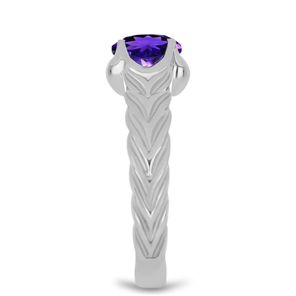 Anillo de Plata con Amatista de Marruecos 4 