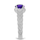Anillo de Plata con Amatista de Marruecos