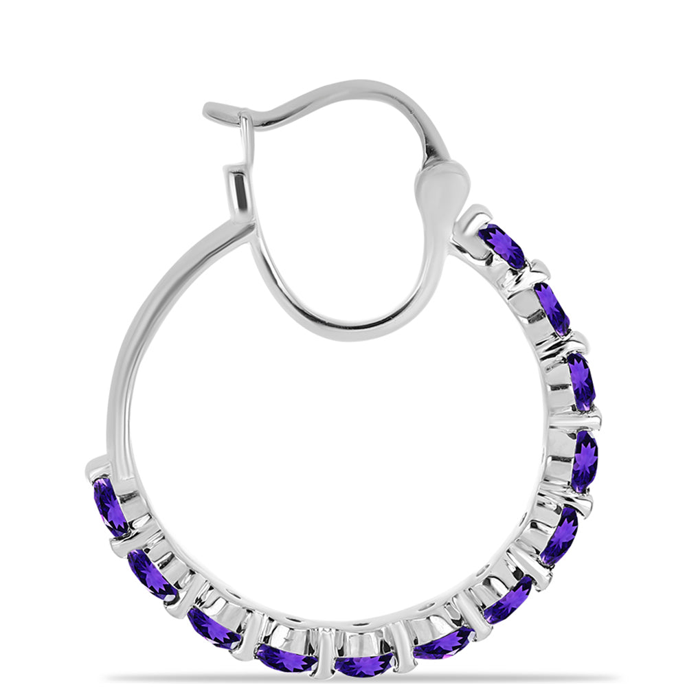 Pendientes de Plata con Amatista de Marruecos 2 