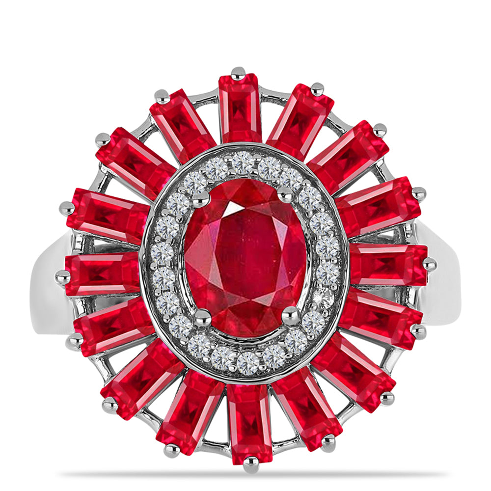 Anillo de Plata con Ágata Roja 1 