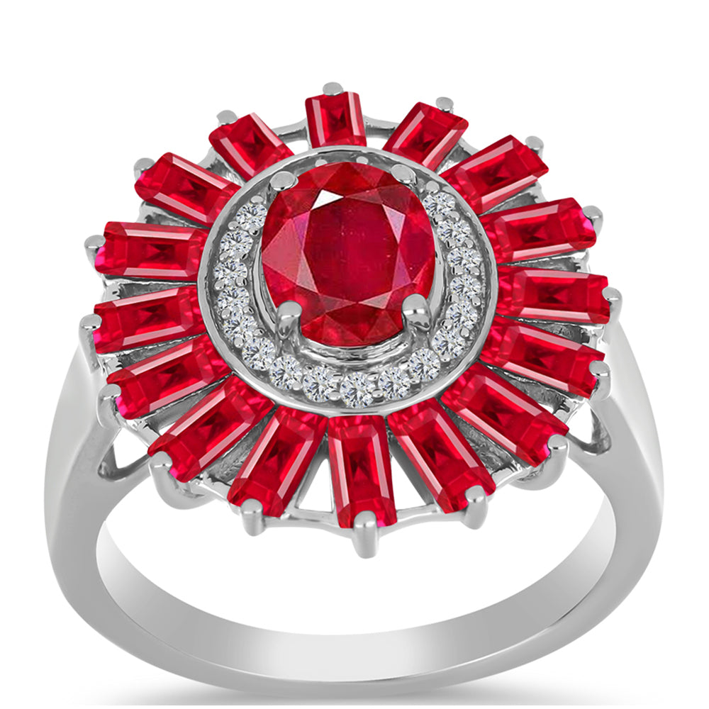 Anillo de Plata con Ágata Roja 3 