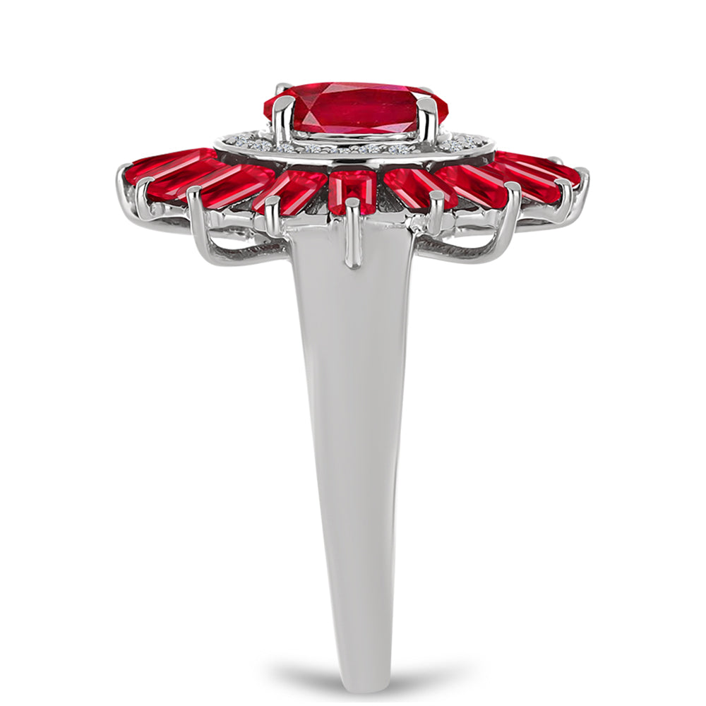 Anillo de Plata con Ágata Roja 4 