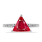 Anillo de Plata con Ágata Roja y Topacio Blanco