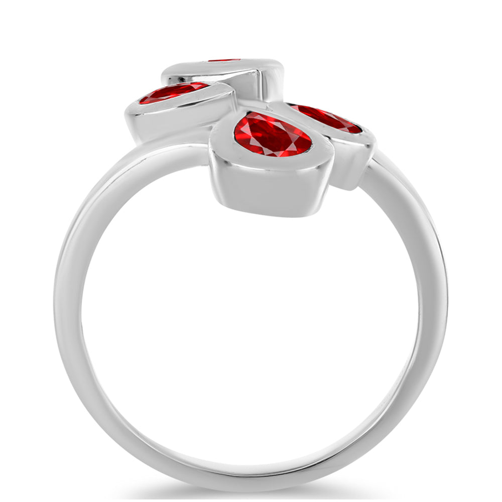 Anillo de Plata con Ágata Roja 2 