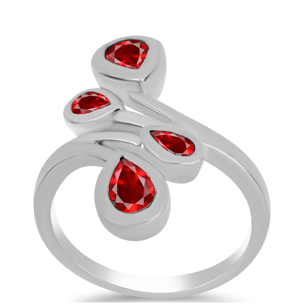 Anillo de Plata con Ágata Roja 3 