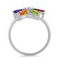 Anillo de Plata con Amatista de Marruecos y Peridoto de Changbai