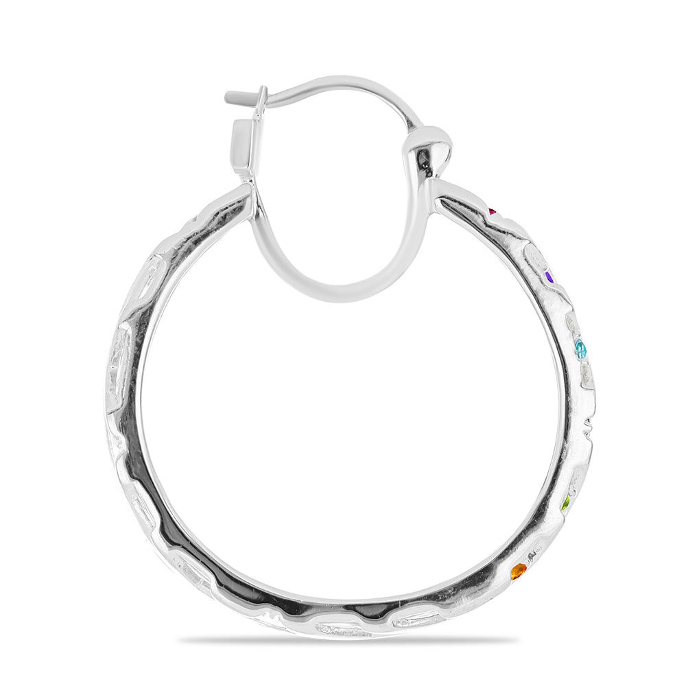 Pendientes de Plata con Amatista de Marruecos y Peridoto de Changbai 2 