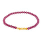 Conjunto de Plata Bañada en Oro con Perla Púrpura de Agua dulce y Citrino de los Montes Urales ( Pulsera )