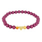 Conjunto de Plata Bañada en Oro con Perla Púrpura de Agua dulce y Citrino de los Montes Urales ( Pulsera )