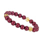 Pulsera Pepita con Perla Púrpura de Agua dulce y Citrino de los Montes Urales