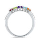 Anillo de Plata con Amatista de Marruecos y Peridoto de Changbai