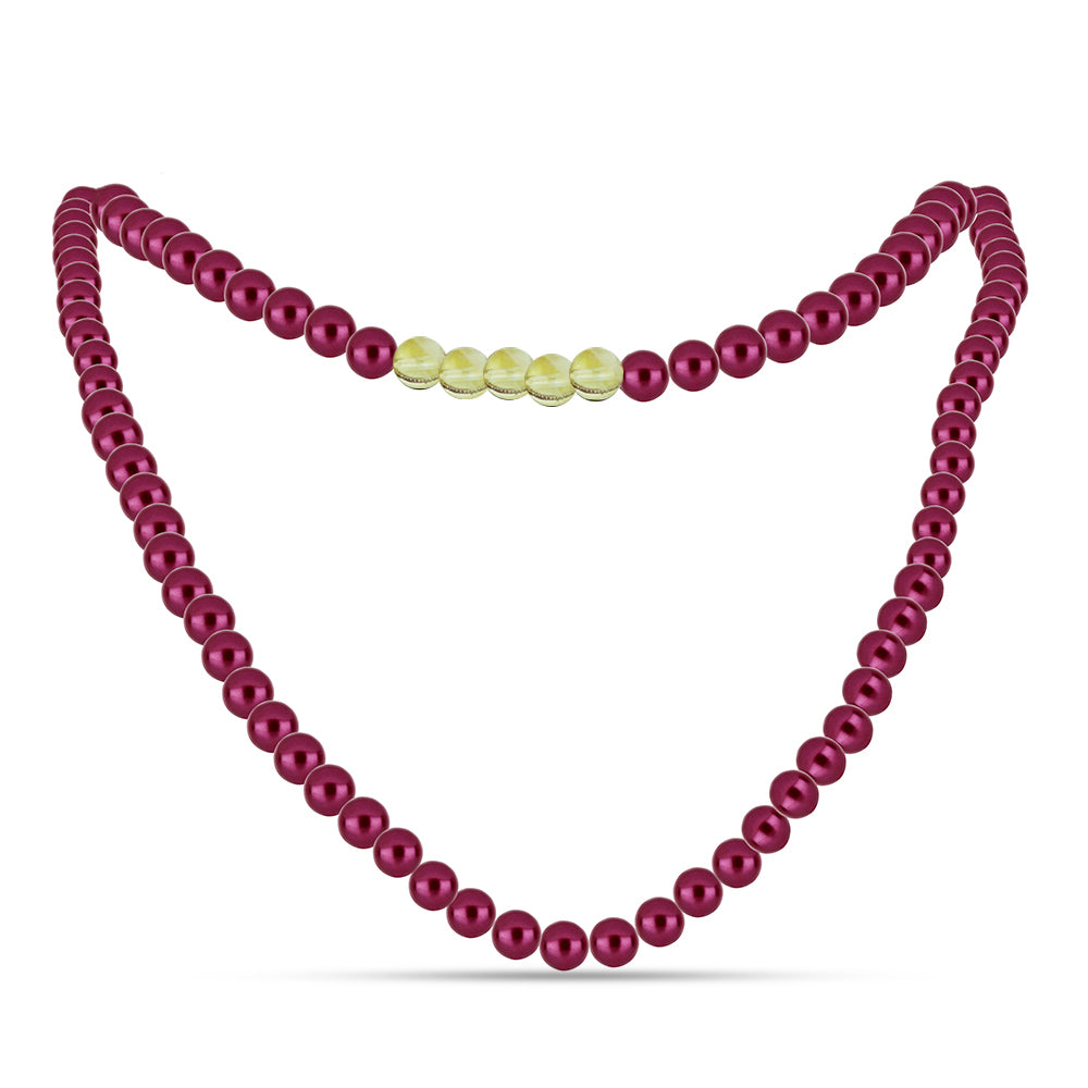 Conjunto Pepita con Perla Púrpura de Agua dulce y Citrino de los Montes Urales ( Collar +Pendientes +Pulsera ) 5 