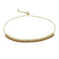 Pulsera de Plata Bañada en Oro con Cuarzo Coñac