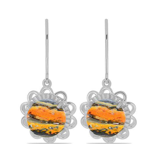 Pendientes de Plata con Jasper de Bumble Bee