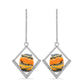 Pendientes de Plata con Jasper de Bumble Bee