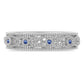 Anillo de Plata con Moisanita azul real certificado y cultivado en laboratorio