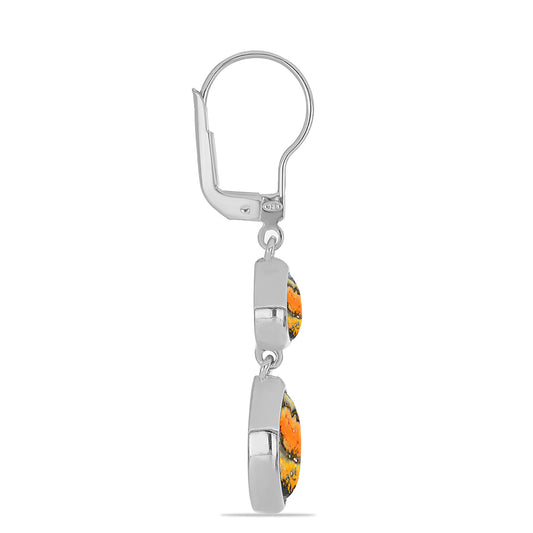 Pendientes de Plata con Jasper de Bumble Bee