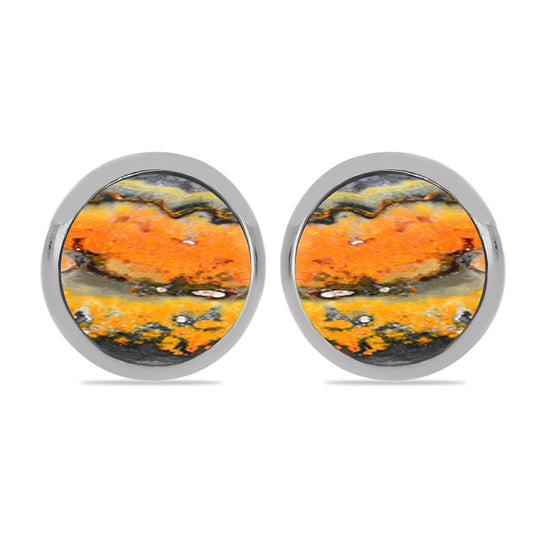 Pendientes de Plata con Jasper de Bumble Bee