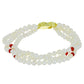 Pulsera de Plata Bañada en Oro con Perla de Agua Dulce y Rubí de Madagascar