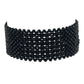 Pulsera de Plata Bañada en Oro con Espinela Negra