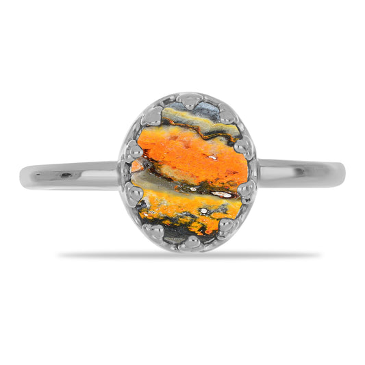 Anillo de Plata con Jasper de Bumble Bee