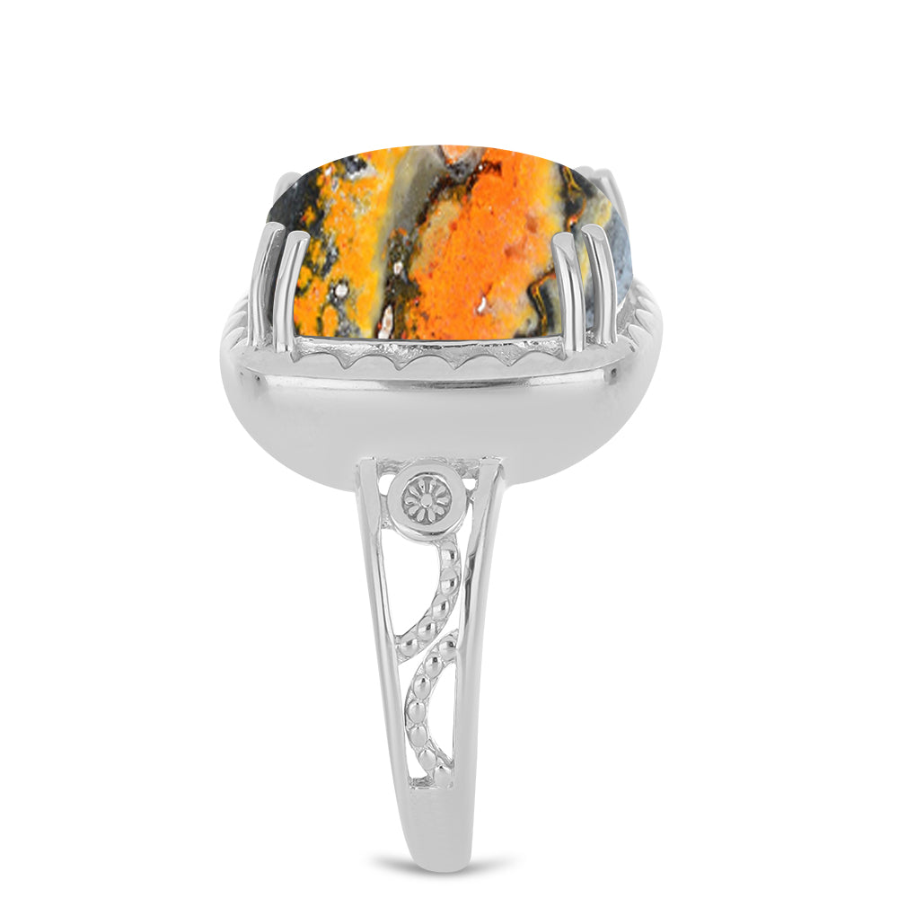 Anillo de Plata con Jasper de Bumble Bee 4 
