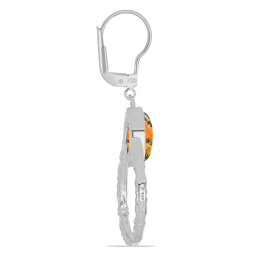 Pendientes de Plata con Jasper de Bumble Bee 2 