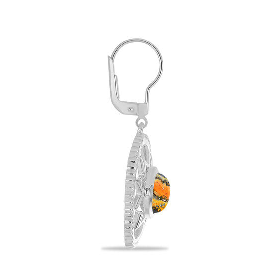 Pendientes de Plata con Jasper de Bumble Bee