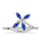 Anillo de Plata con Zafiro Azul Australiano